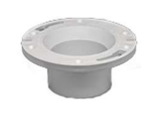 PVC Closet Floor Longneck Flange , 5-1/2 In Neck