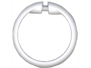 Shower Curtain Rings 12 Pack, White