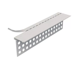Vinyl Rip Bead L-Trim Corner Bead, 1/2 In x 10 Ft