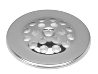 Chrome Tub Drain Strainer, 2-7/8 In