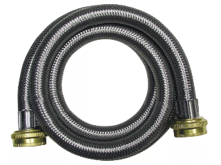 Braided Stainless Steel Washing Machine Connector, 6 Ft