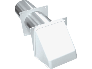 Aluminum Dryer Vent With Plastic Hood, 4 In