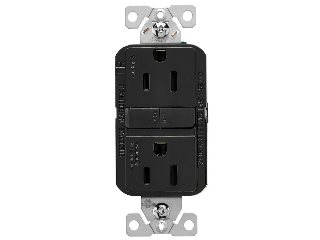 GFCI Duplex Receptacle 5-15R, Black