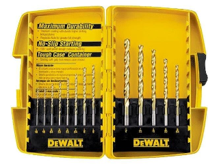 Titanium Split Point Drill Bit Set, 13 Piece