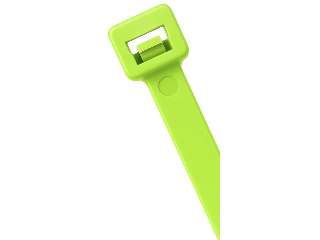 Standard 11 In Fluorescent Green Cable Tie, 100 Pk