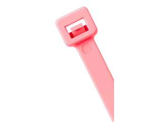 Standard 11 In Fluorescent Pink Cable Tie, 100 Pk