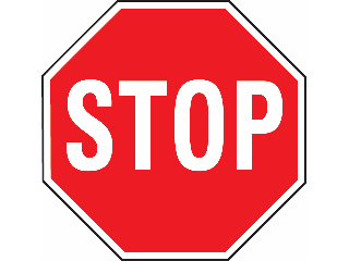Sign 24" Aluminum Red Reflective Stop Sign
