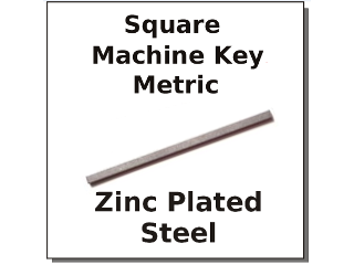 Metric Square Machine Keys (Sizes)