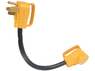 RV Dogbone Electrical Adapter, 30A (F)/50A (M)