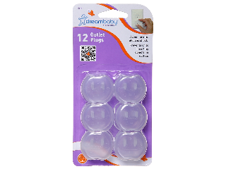 Dreambaby Electrical Outlet Safety Plugs, 12 Pk