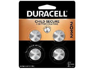 Lithium Duracell Battery 3V CR2032, 4 Pk