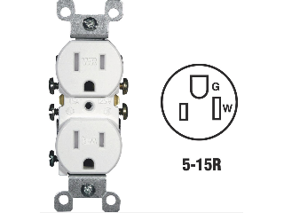 Tamper & Weather Resistant Residential Grade Duplex Outlet