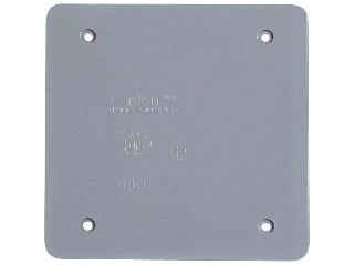 2 Gang Blank PVC Weatherproof Cover