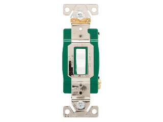 Single Pole Commercial grade toggle switch, White