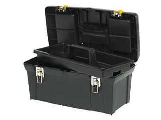Stanley Toolbox with tray Black/Yellow, 24 In