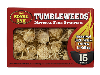 Royal Oak Tumbleweeds Natural Fire Starter, 16 Pc