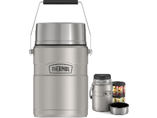 Thermos Big Boss Stainless Steel Vacuum Insulated Food Jar, 47 Oz