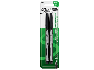 Sharpie Marker Fine Point, Black 2 Pack