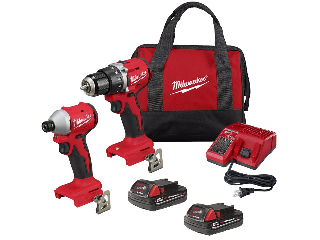 Milwaukee Compact Drill/Impact Driver Kit, 18V Lithium-Ion Battery Included