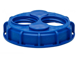 Dual Bung IBC Center Cap, 6 In