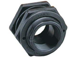 Poly 1-1/2 In Bulkhead Fitting and Gasket