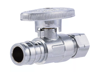 SharkBite Compression Straight Stop Valve  1/2 In PEX-A x 3/8 In