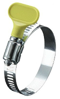Turn Key Dryer Vent Hose Clamp, 4 In  2 Pack