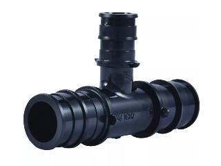 PEX-A Poly Reducing Tee 3/4 In x 3/4 In x 1/2 In, 5 Pk