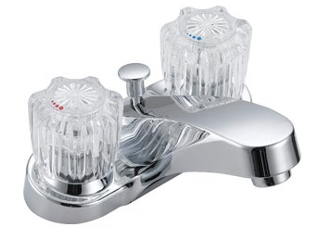 Home Impressions 2-Handle Bathroom Faucet with Pop-Up Drain, 4 In