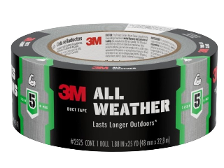 3M All Weather Duct Tape, 1.88 In x 25 Yd