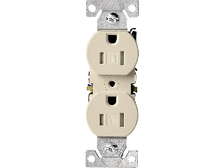 Resistant Duplex Receptacle 15 Amp/125 Volt, Ivory