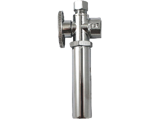 DIB Angle Valve with Water Hammer Arrestor, 3/8 In Com x 1/2 In Fip
