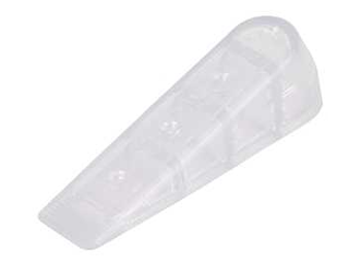 ProSource Wedge Door Stop Rubber Clear, 1 In