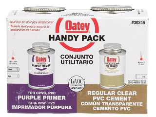 Oatey PVC Primer & Cement Handy Pak, 4 Oz