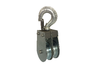 Double Block Swivel Hook Steel Pulleys (Sizes)