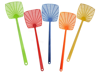 Plastic Mesh Fly Swatter, Assorted Colors