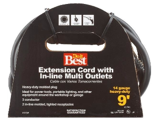 Do It Best 14/3 In-Line Multi Outlet Extension Cord