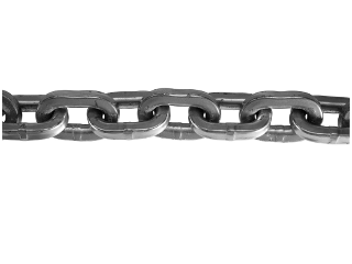 Square Straight Link Alloy Cross Chain, 4 Ft (Sizes)
