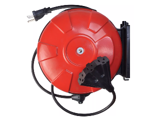 Retractable Extension Cord Reel, 30 Ft
