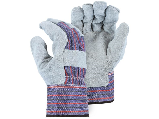 Split Cowhide Palm Safety Cuff Work Glove Large