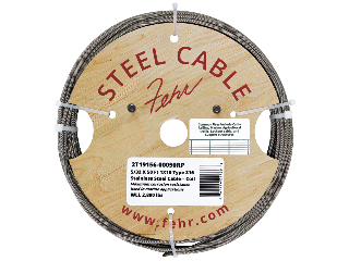 Stainless Steel 1x19 Cable Coil - 5/32 in X 50 ft