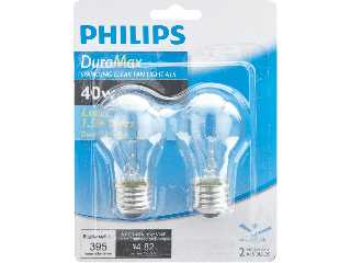 Duramax Clear Ceiling Fan Light Bulb 40 Watt 2 Pack