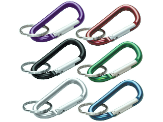 Small C-Clip with Key Ring (Assorted Colors)