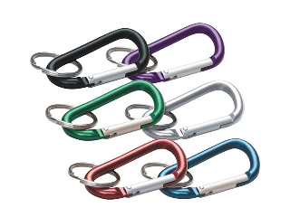 Cox Hardware and Lumber - Large C-Clip with Key Ring (Assorted Colors)