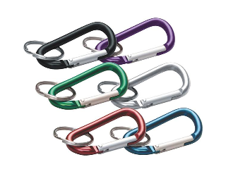 Cox Hardware and Lumber Large C Clip with Key Ring Assorted Colors
