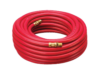 Red Rubber Air Hose, 1/4 In x 50 Ft