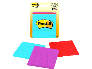 Post it Lined Sticky Note, 3 Pk