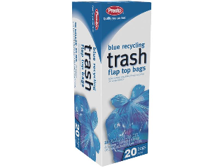 Blue Recycling Trash Bags 30 Gallon 20 Count Blue Recycling Trash Bags 30 Gallon 20 Count