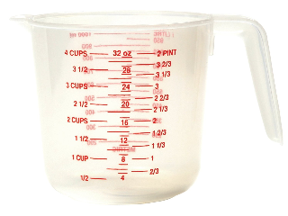 Plastic Measure Cup 4 Cup