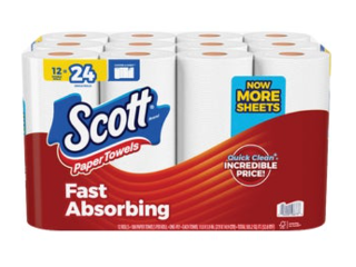 Scott Choose-A-Sheet Paper Towels (12 Mega Rolls)